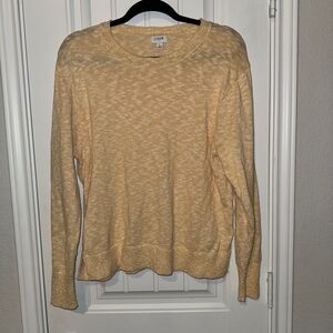 J. Crew Light Yellow Knit Pullover